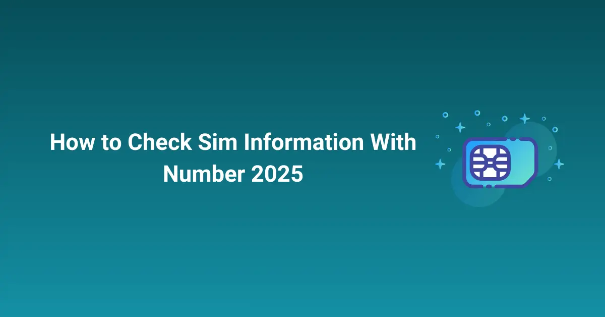How to Check Sim Information With Number 2025