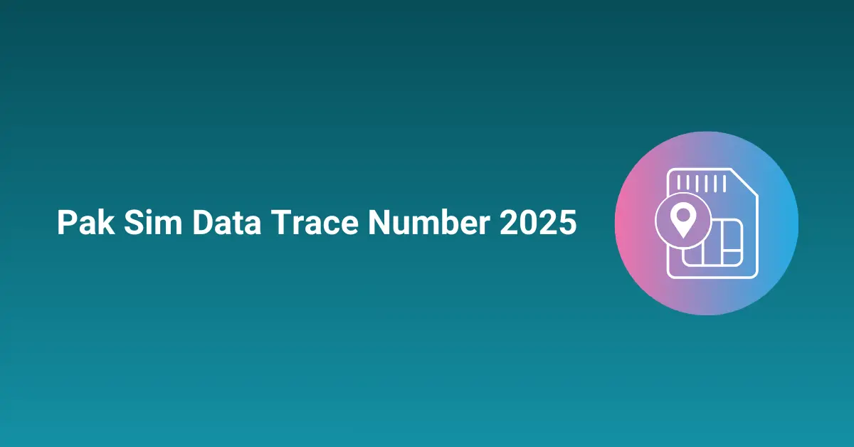 Pak Sim Data Trace Number 2025