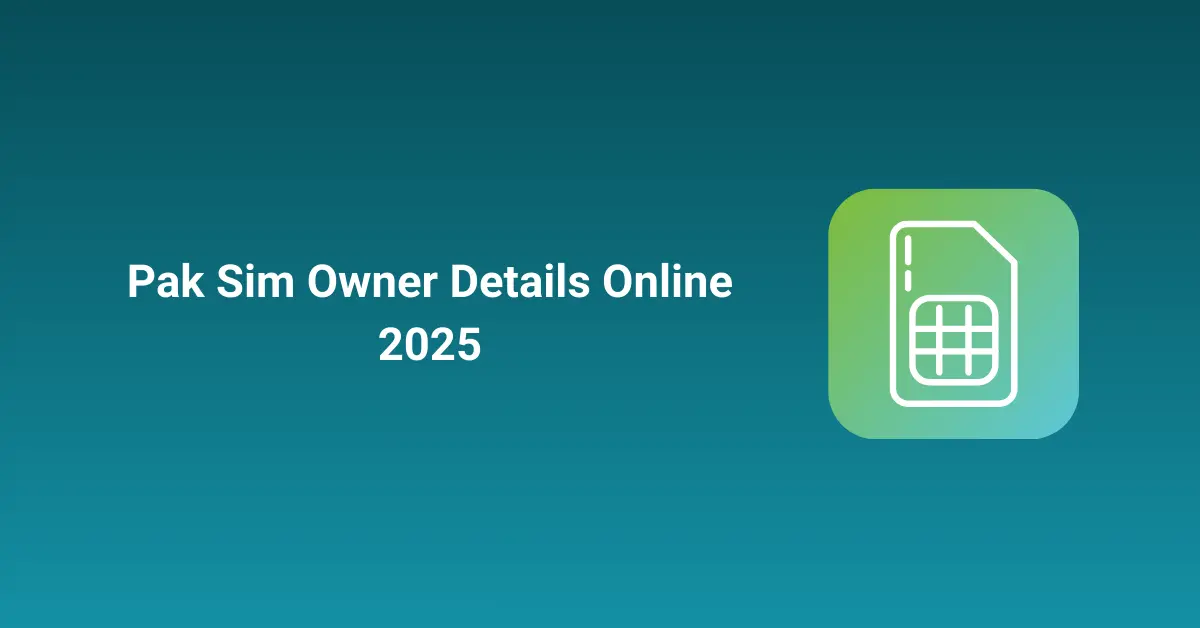 Pak Sim Owner Details Online 2025
